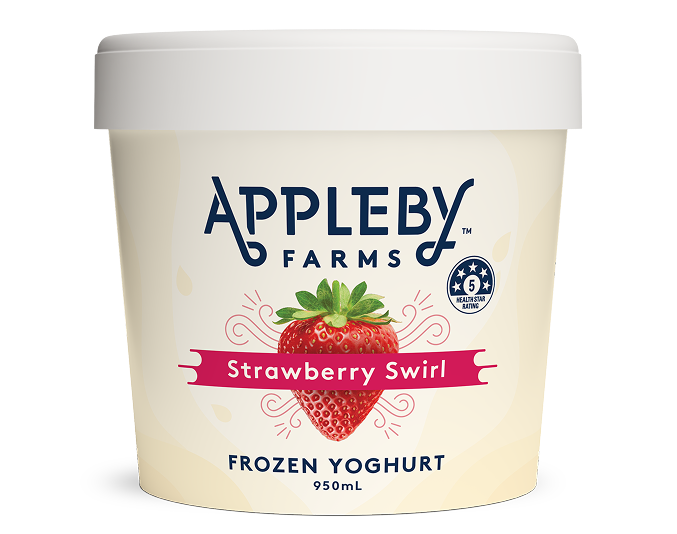 Frozen Yogurt Tub - Strawberry Swirl