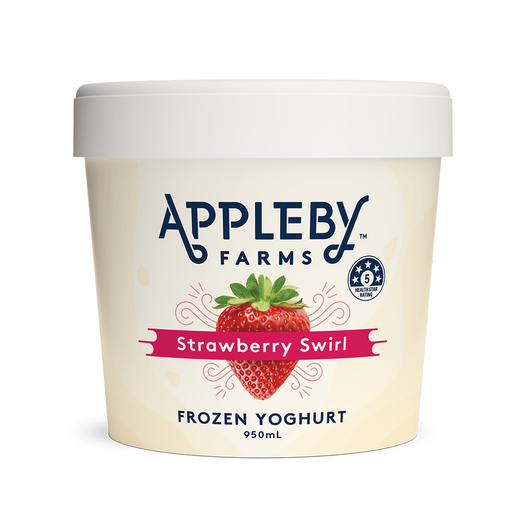 Frozen Yogurt Tub - Strawberry Swirl